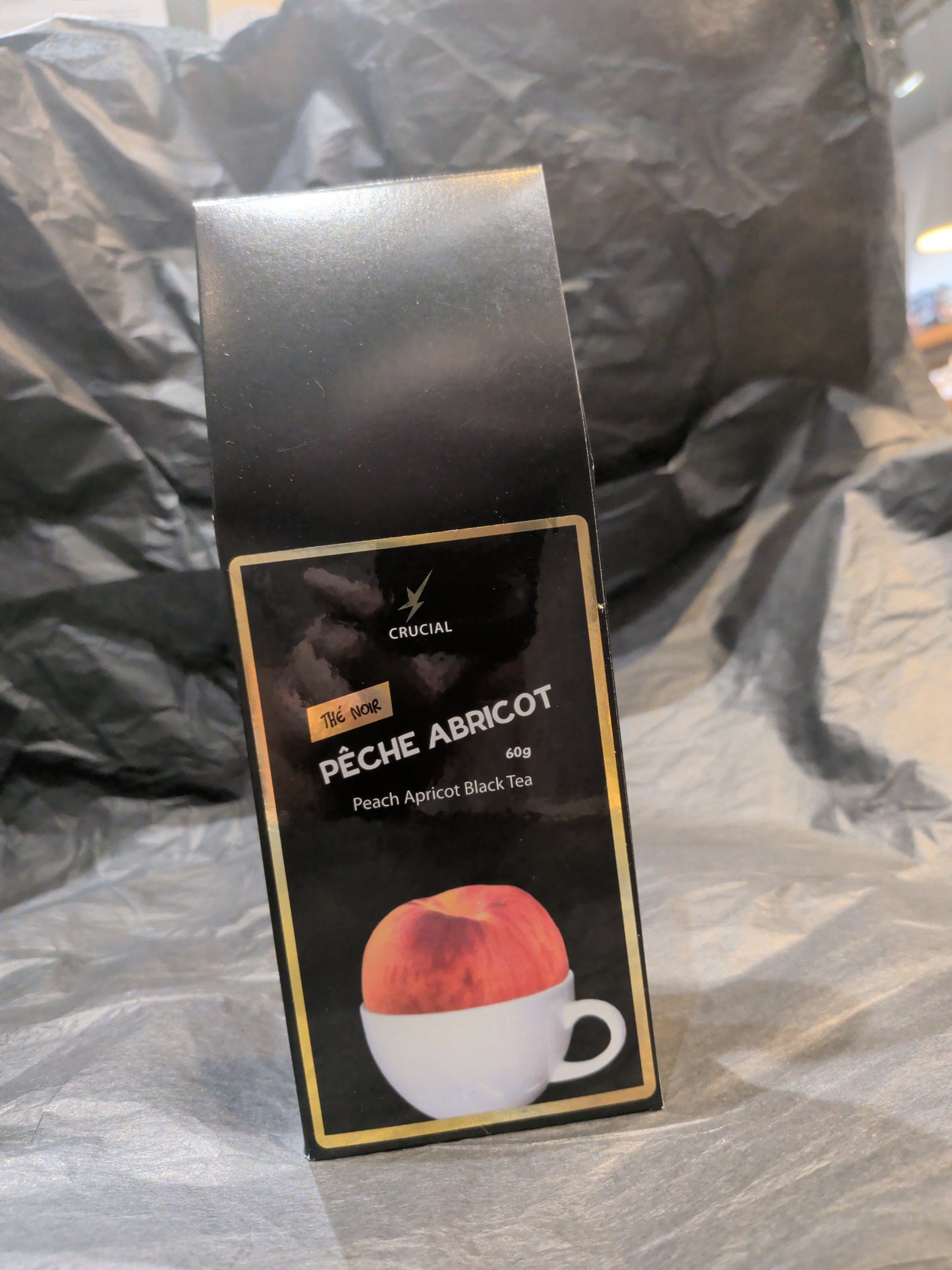 Thé noir pêche abricot - Crucial - 60 g vrac
