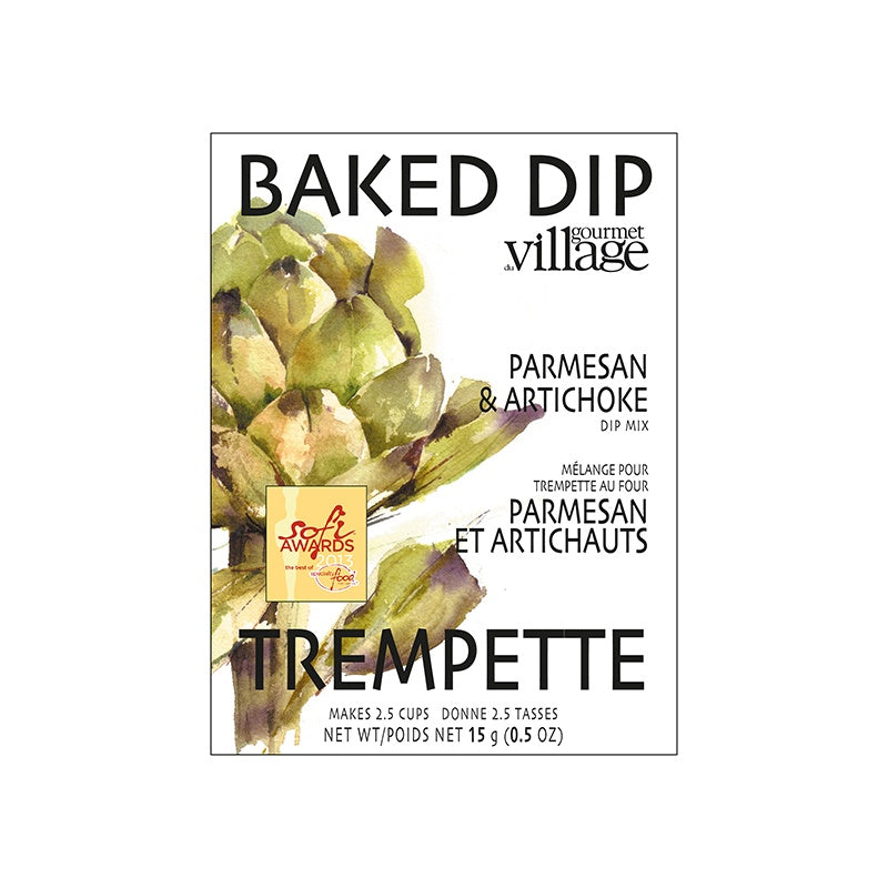 Parmesan et artichaut - Mélange à trempette chaude au four - Gourmet du village - 15 g