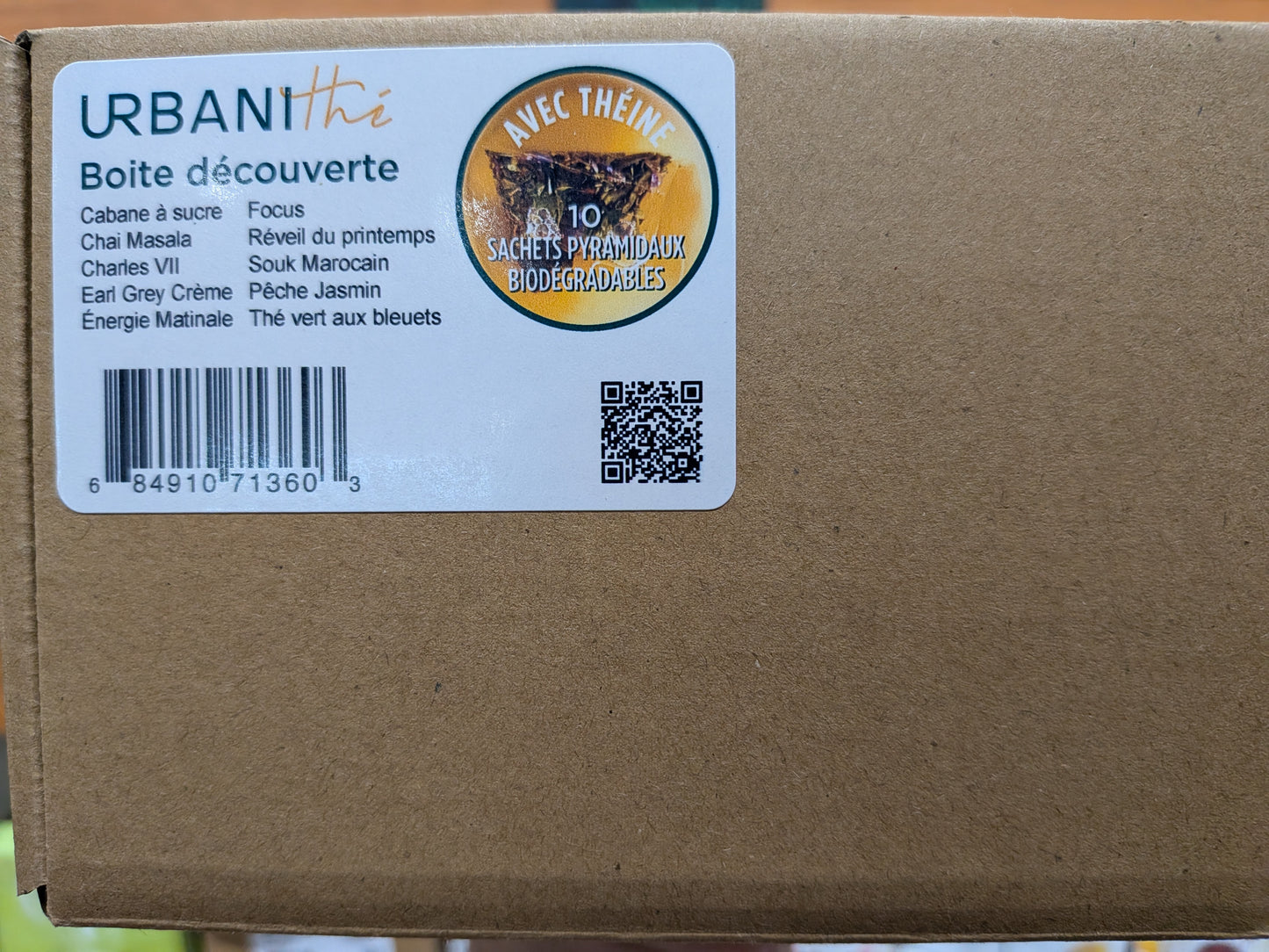 Coffret découverte (10 sachets) thé ou tisane - Urbanithé