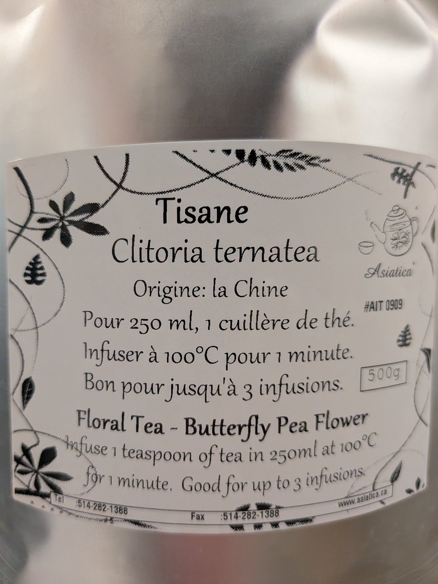 Fleur de pois papillon - 50 g Asiatica - AIT#0909