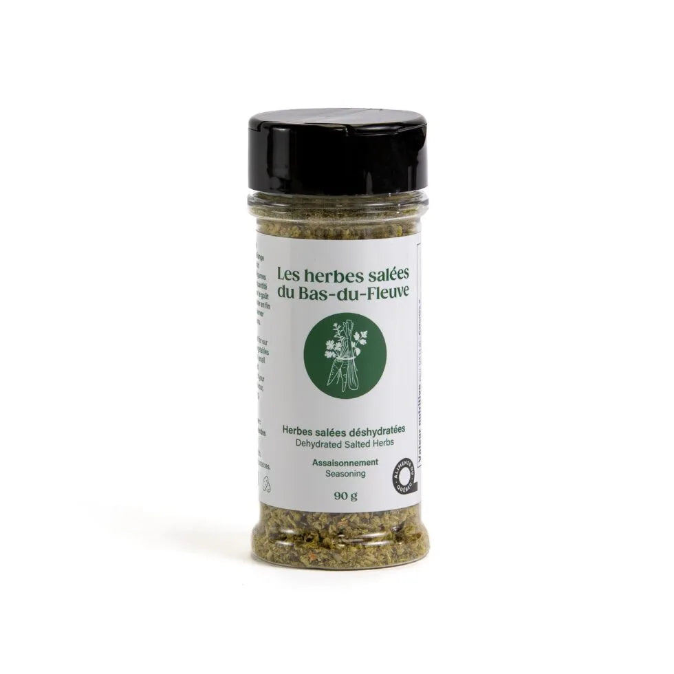Salière d'herbes salées déshydratées 90 g - herbes salées du bas du fleuve
