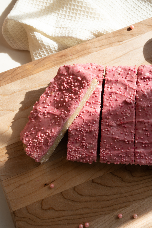 Barre protéinée au gâteau à la fraise - Recette Keb n° 46