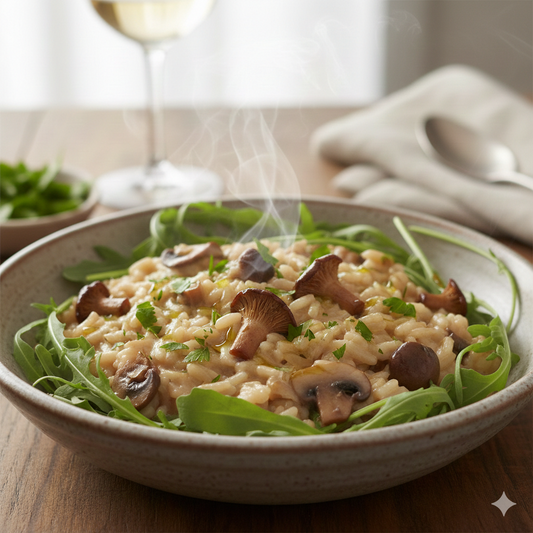 Risotto keb avec champignons et poivre des dunes - Recette Keb n° 6