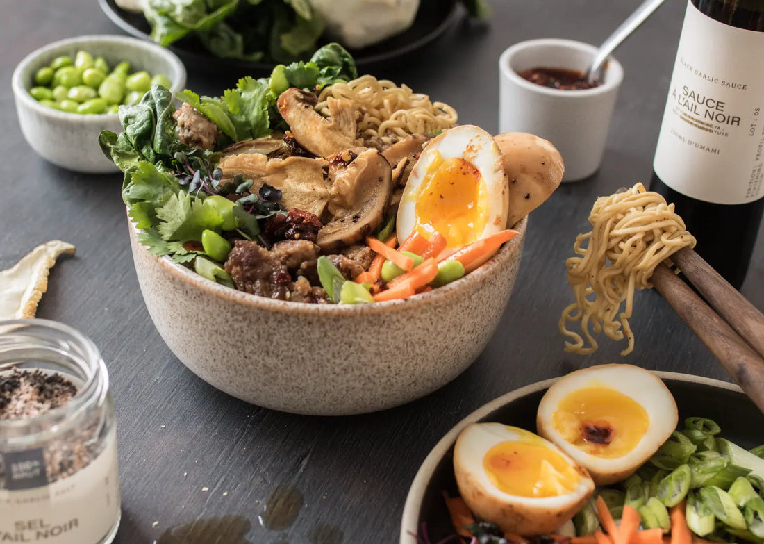 Nouilles ramen à l'ail noir - Recette Keb n° 53