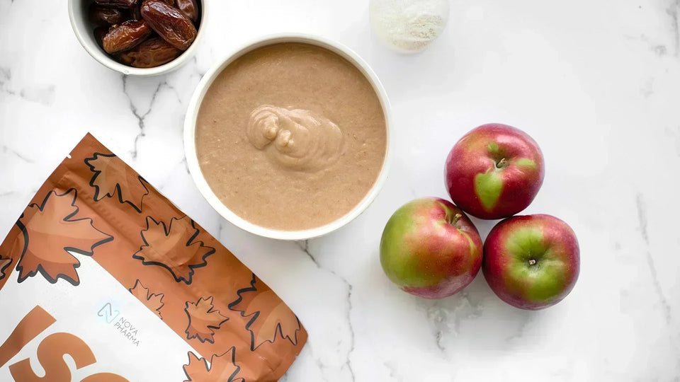 Compote de dattes aux pommes et à l'érable protéinée - Recette Keb n° 21
