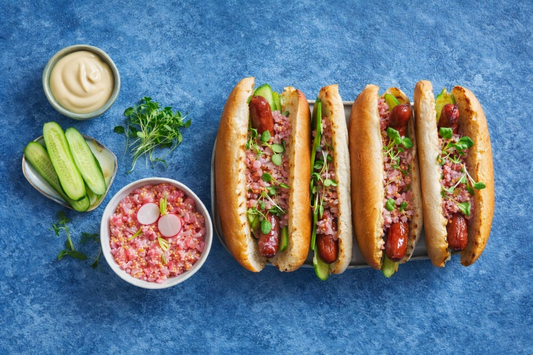 Chien chaud estival à la relish de radis - Recette Keb n° 17