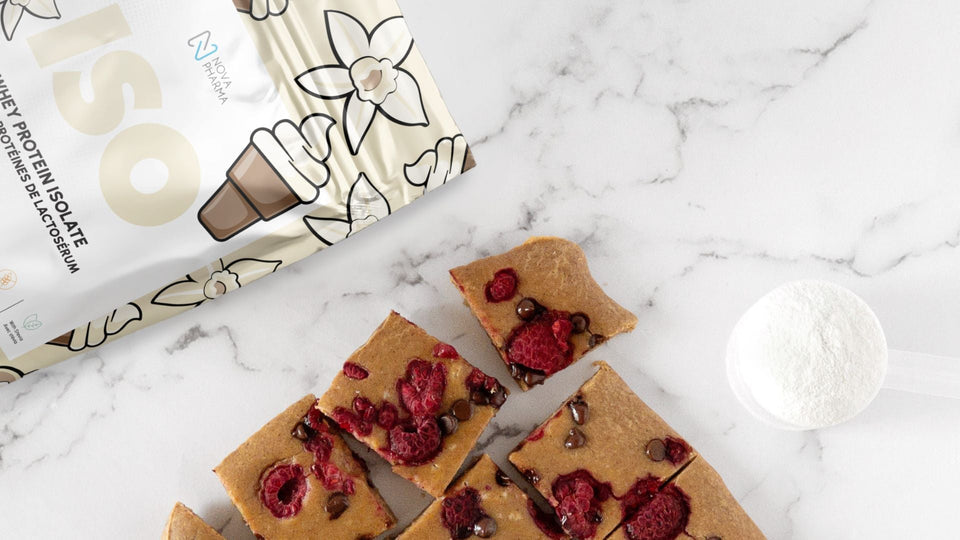 Barres choco-framboises protéinées - Recette Keb n° 22