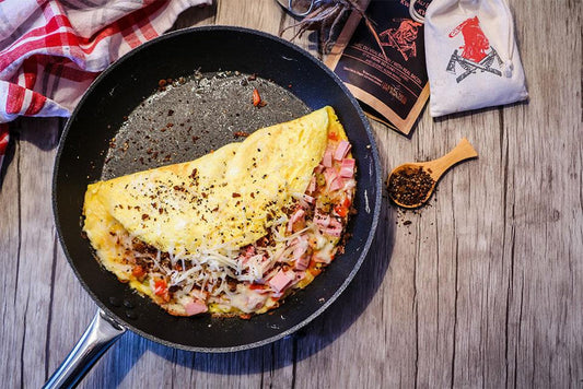 Omelette western au Poivre au bacon - Recette Keb n° 40