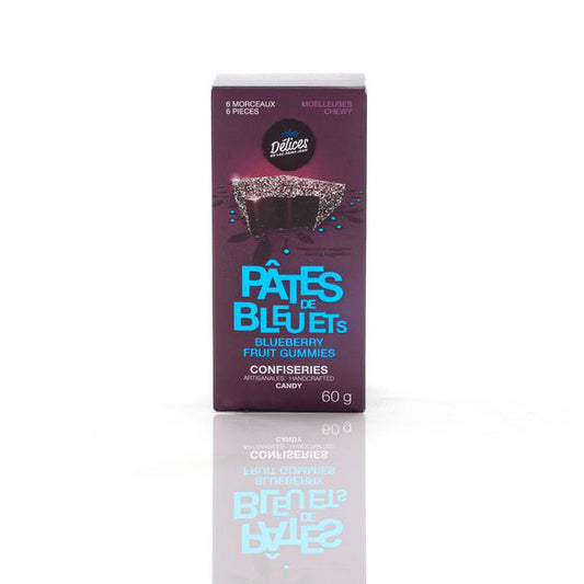 Pâte de bleuets GUMMY Délices du lac Saint-Jean - 6 unités (total : 60 g)