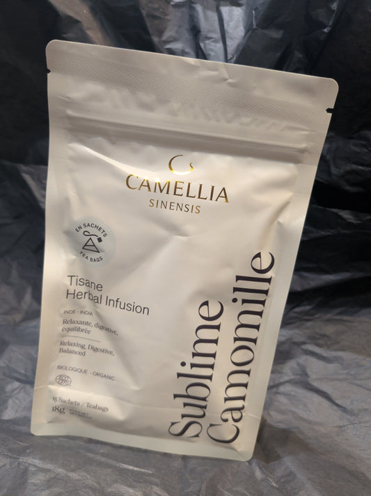 Tisane relaxante, digestive et équilibrée Sublime camomille - camellia sinensis