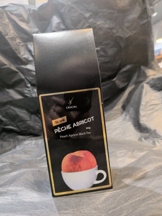 Thé noir pêche abricot - Crucial - 60 g vrac