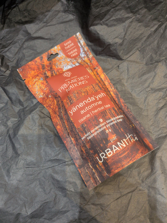 Tisane automne - urbanithé - musée première nation - 9 sachets pyramidaux biodégradables