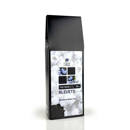 10 sachet thé noir bleuet - la maison du bleuet