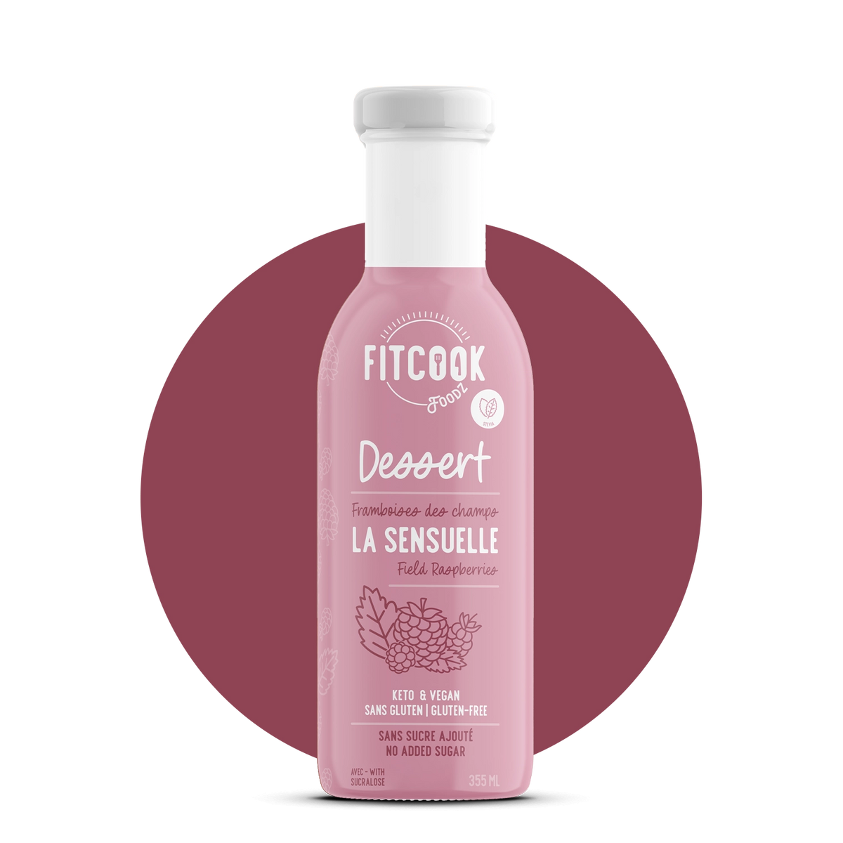 Sauce à dessert à la framboise sans gluten - kéto et vegan - la Sensuelle Fitcook