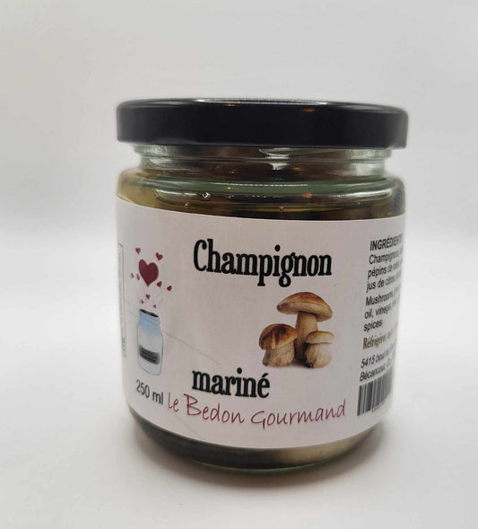 Champignon mariné - le bedon gourmand 250ml