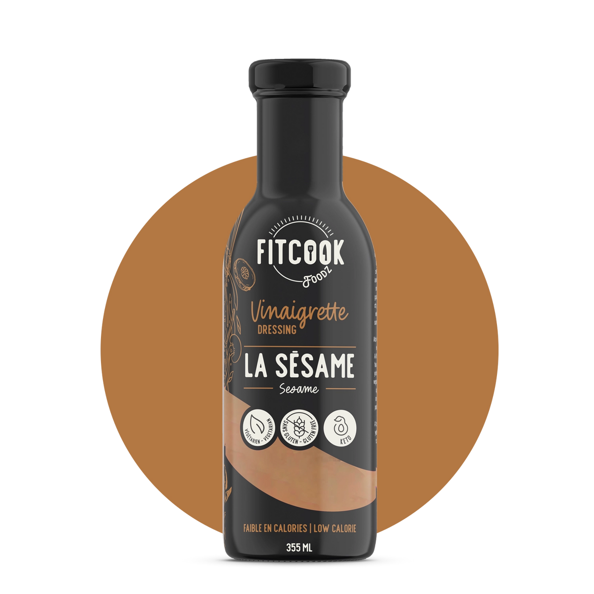 Vinaigrette sésame sans gluten - kéto et vegan - la Sésame Fitcook
