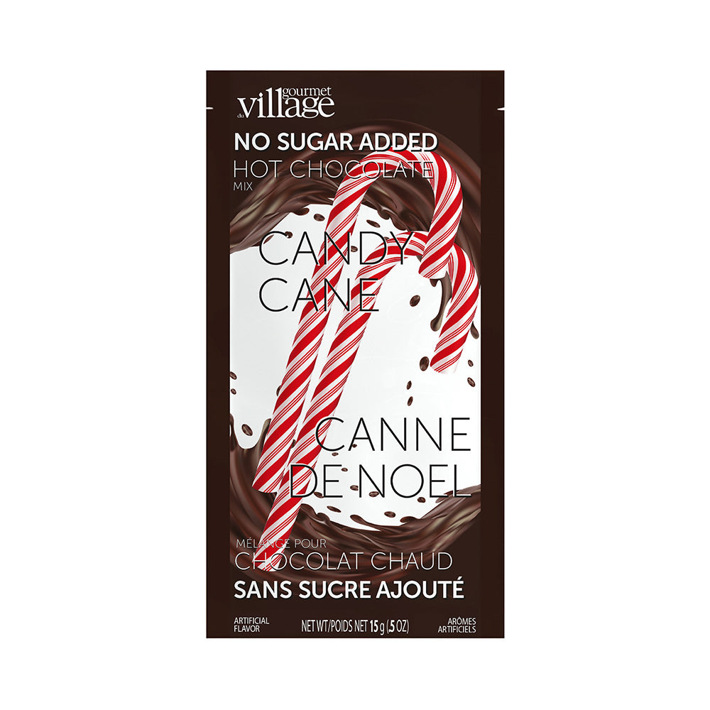 Chocolat chaud Canne de Noël sans sucre ajouté - Gourmet du village