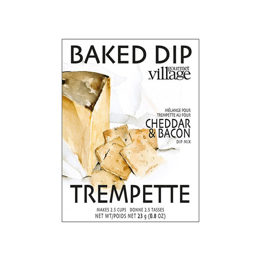 Cheddar et bacon - Mélange à trempette chaude au four - Gourmet du village - 23 g
