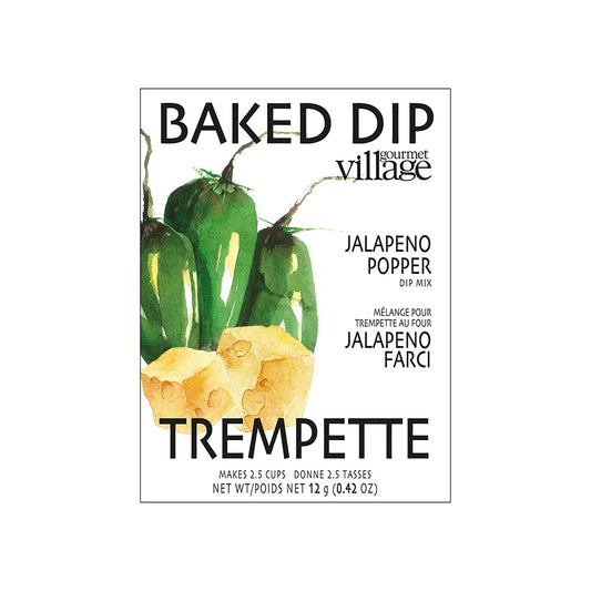 Jalapeño farci - Mélange à trempette chaude au four - Gourmet du village - 12 g