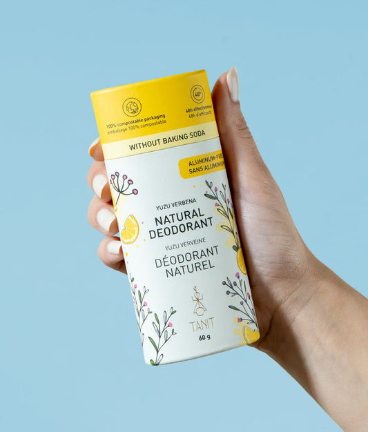 Déodorant Tanit Yuzu verveine - sans bicarbonate de soude