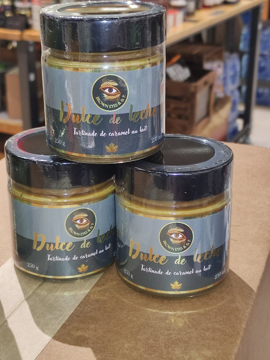 Dulce de leche - tartinade de caramel au lait - Brown Eyes