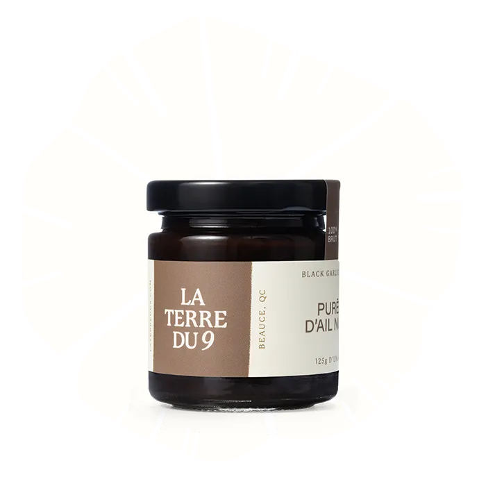 Purée d'ail noir - la terre du 9
