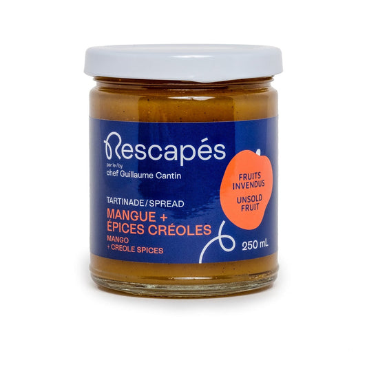 Tartinade mangue et épices créoles Les rescapés