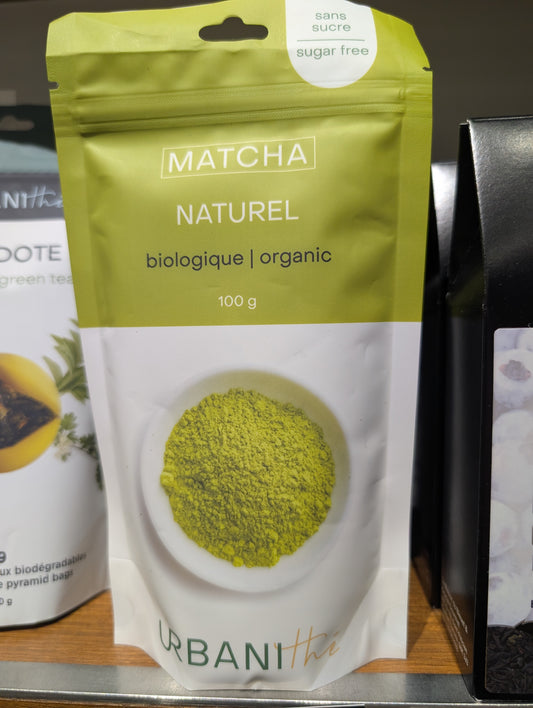 Matcha naturel 100 g sans sucre Urbanithé