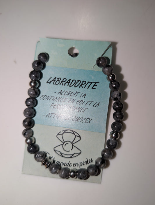 Bracelet labradorite (petites perles) - tout le monde en perles