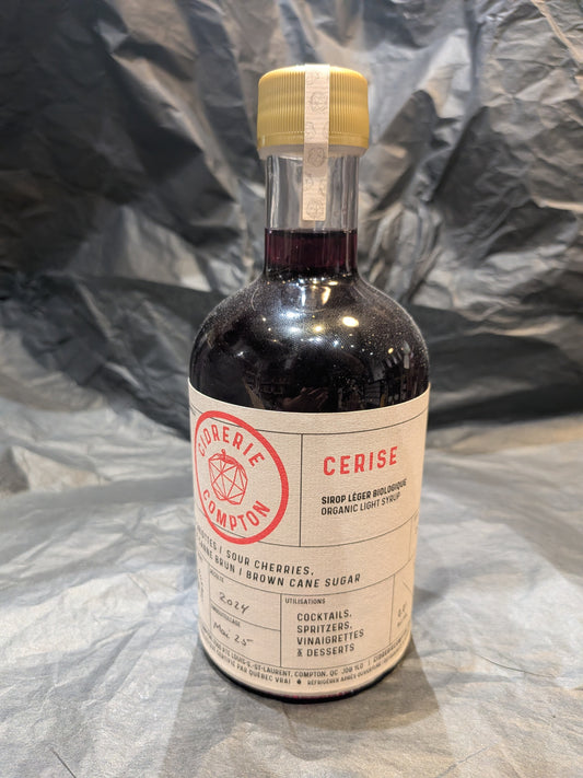 Sirop de cerise griotte biologique - la cidrerie Compton