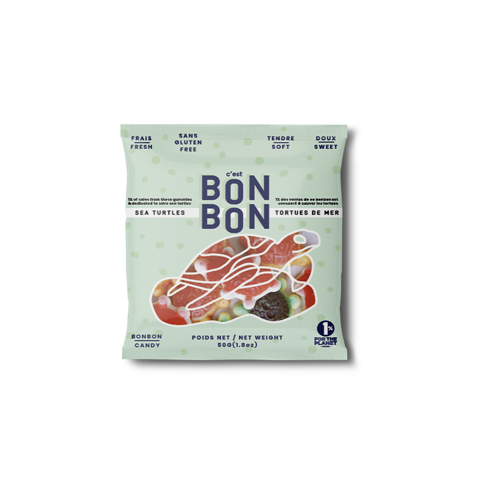 Bonbons mous Tortues de mer - C'est bonbon - petit sac de 50 g