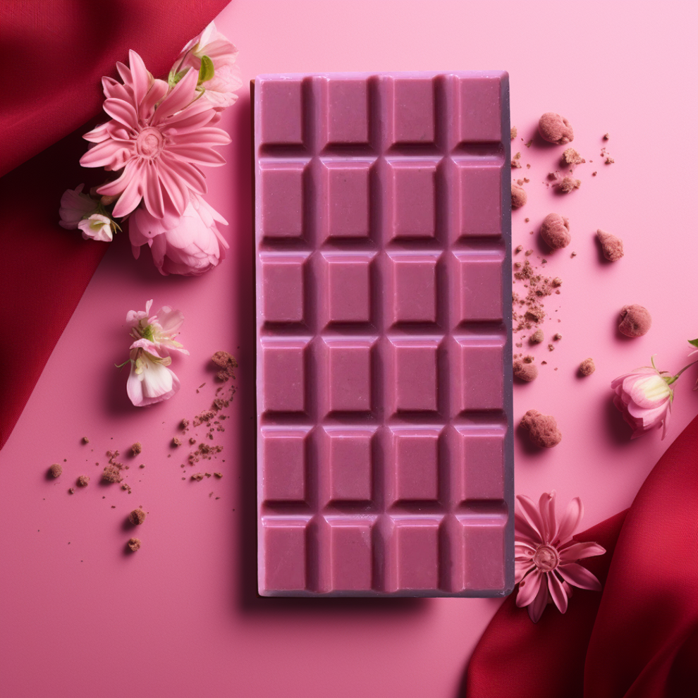 🍫 Tablette de Chocolat Ruby aux Éclats de Sucre d'Érable - 65g 🍁 - François Lambert