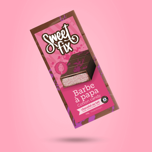 Barre de chocolat à la Barbe à papa - Cheveux d'ange - Sweet Fix