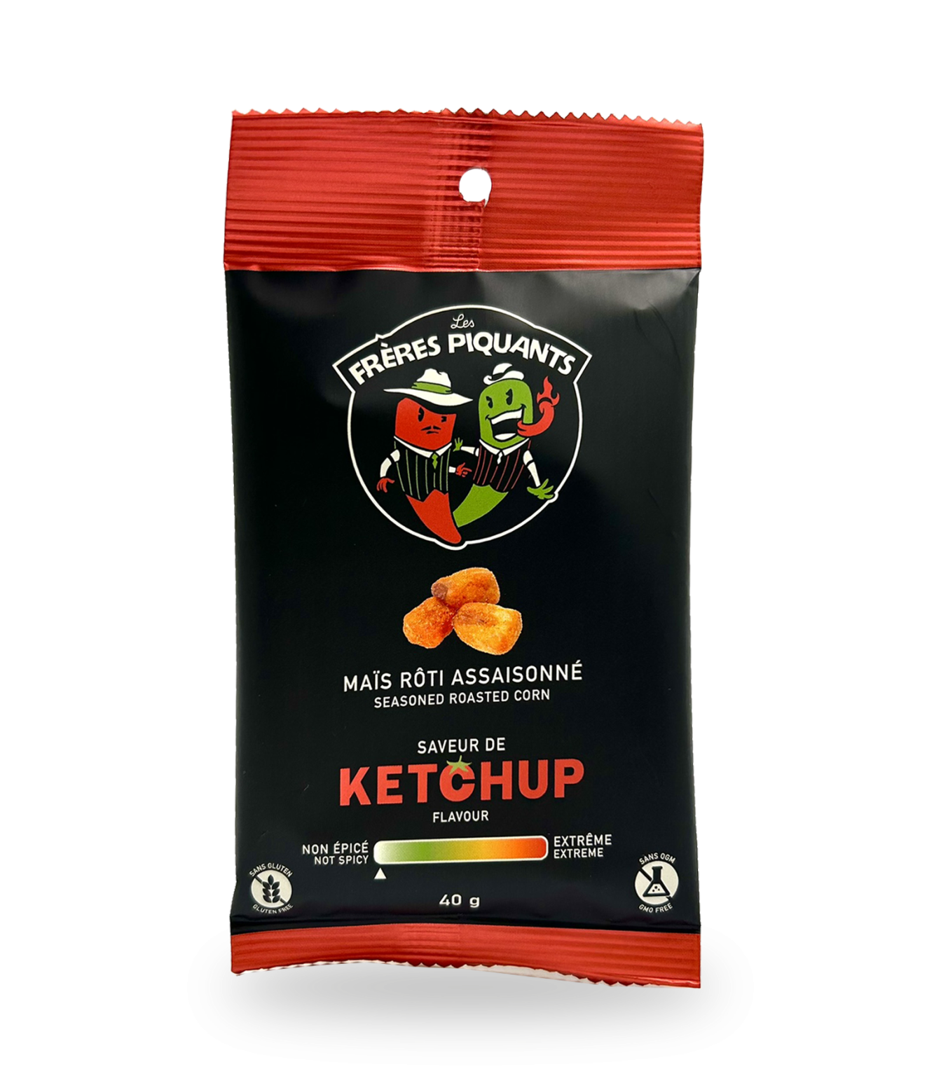 Maïs rôti assaisonné saveur Ketchup - Les frères piquants