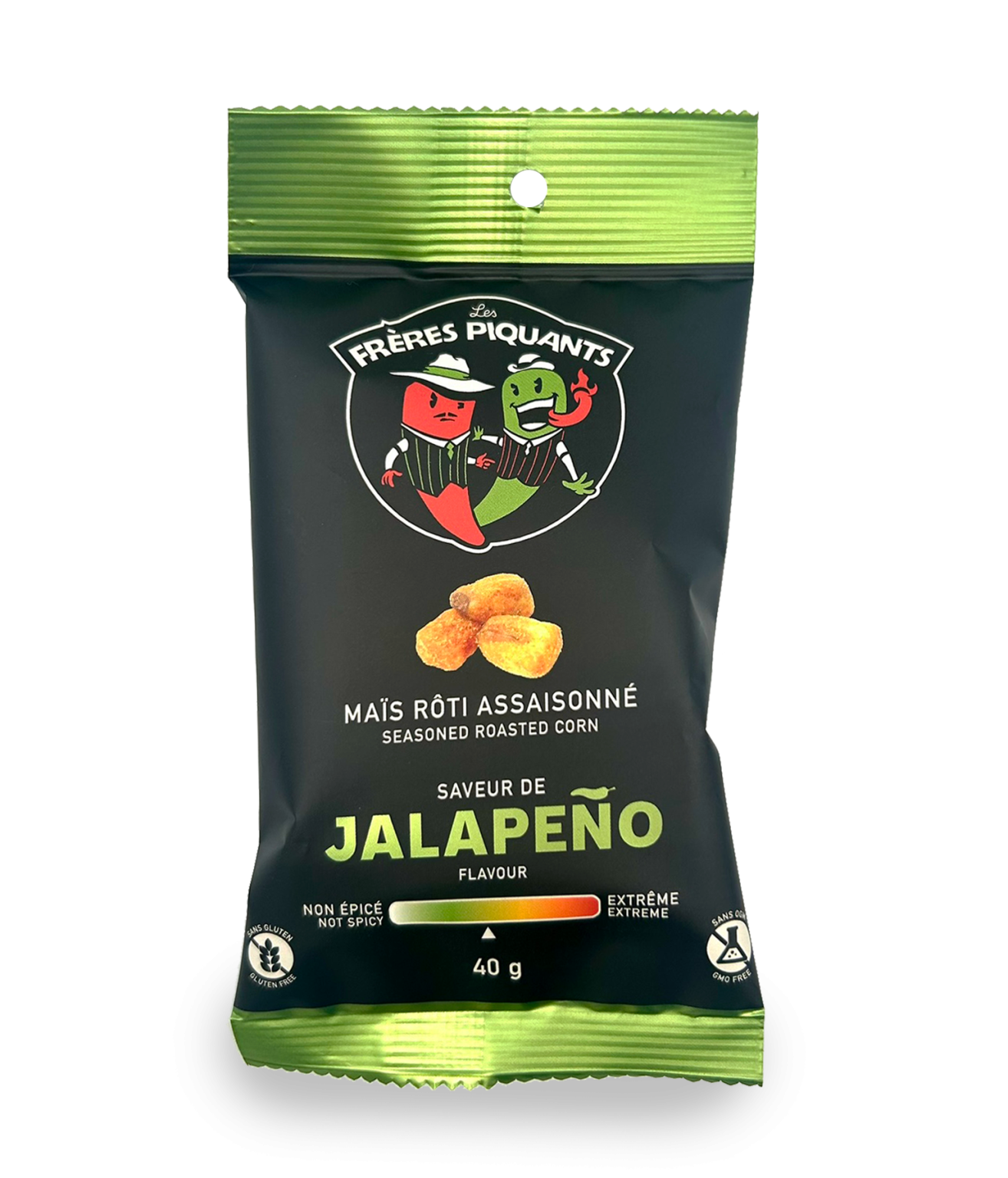 Maïs rôti assaisonné saveur jalapeño - Les frères piquants