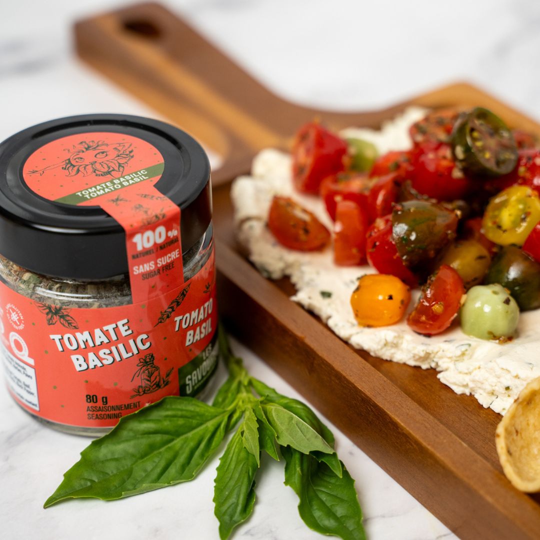 Épices sans sucre Les Savoureux - tomate basilic