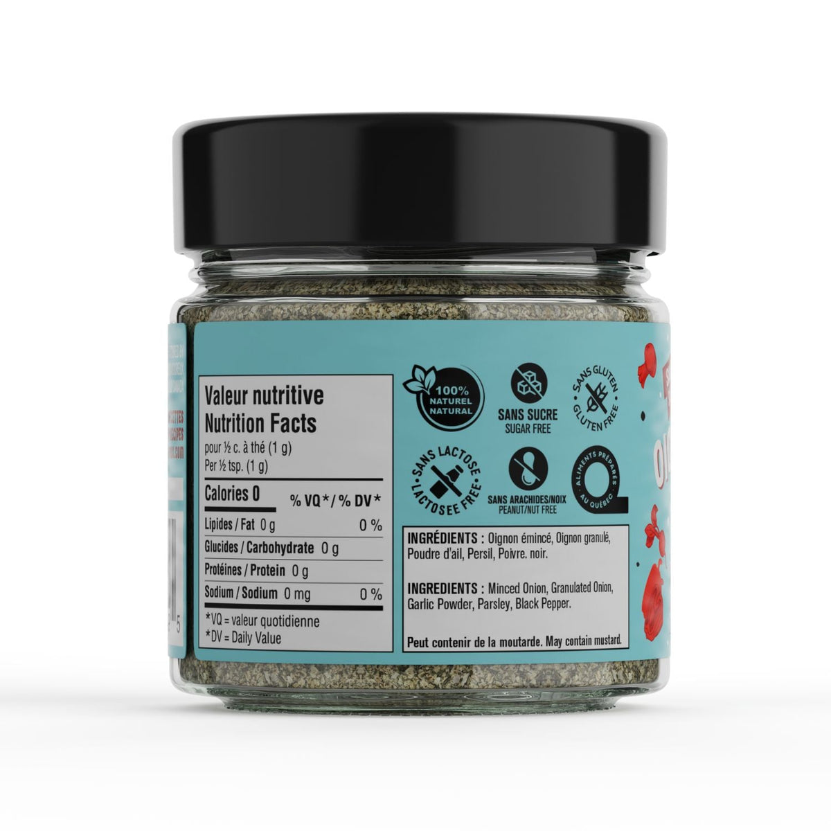 Épices sans sucre et sans sel Les Savoureux - oignon rôti