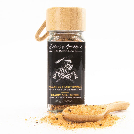 Épices du guerrier - Pot en vitre avec capuchon en bois