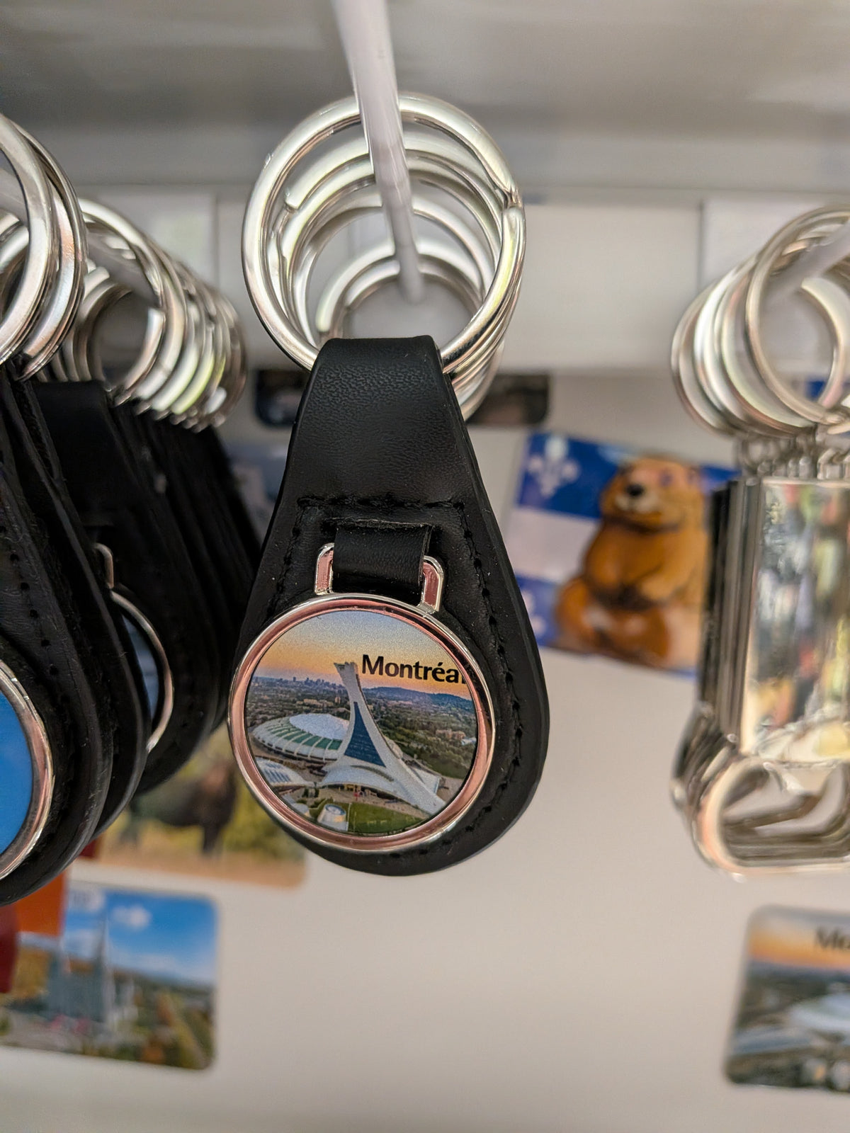 Porte-clé souvenir Québec/Canada (divers autres modèles sont disponibles en boutique)