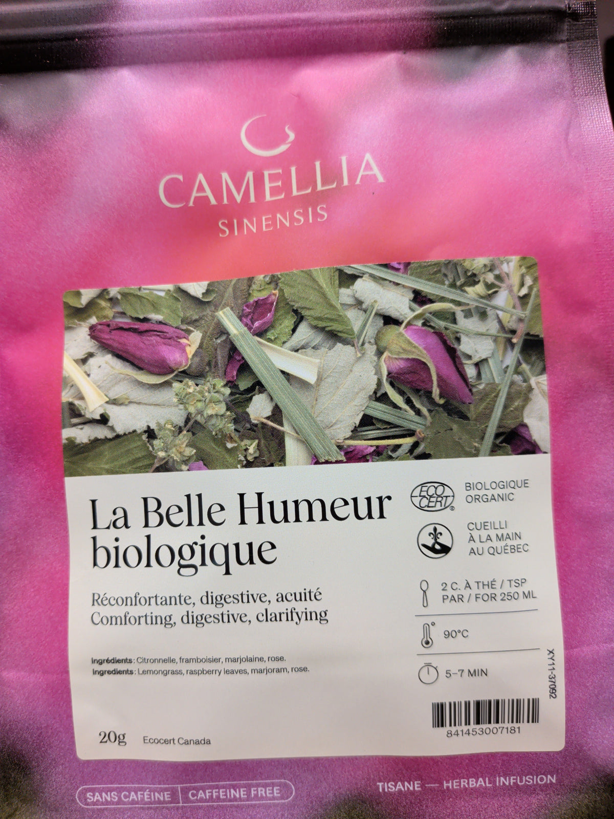 Tisane Camellia Sinensis (collection locale OU sans caféine)