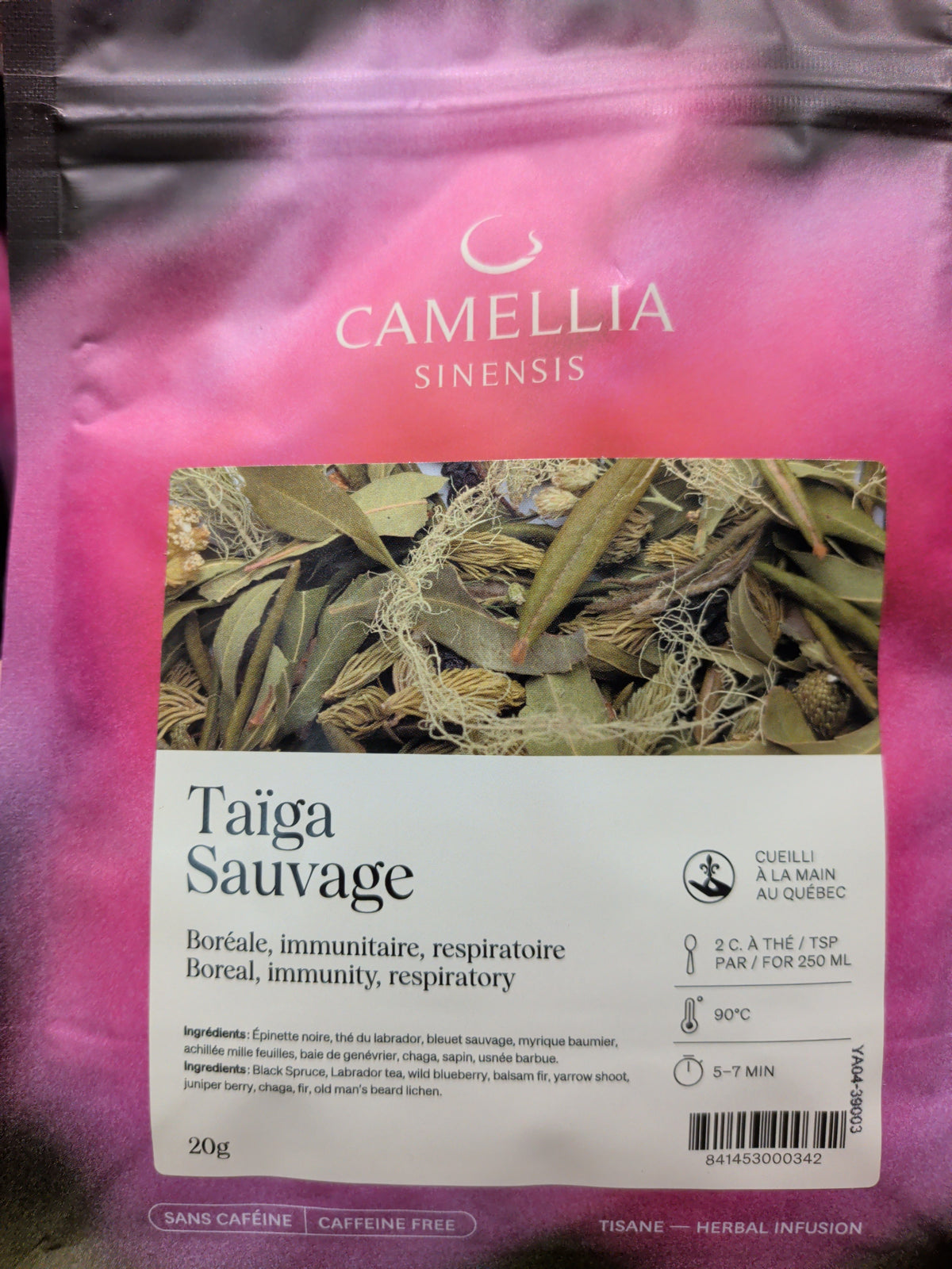 Tisane Camellia Sinensis (collection locale OU sans caféine)
