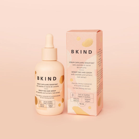 Sérum capillaire densifiant avec peptide et racine de curcuma Bkind