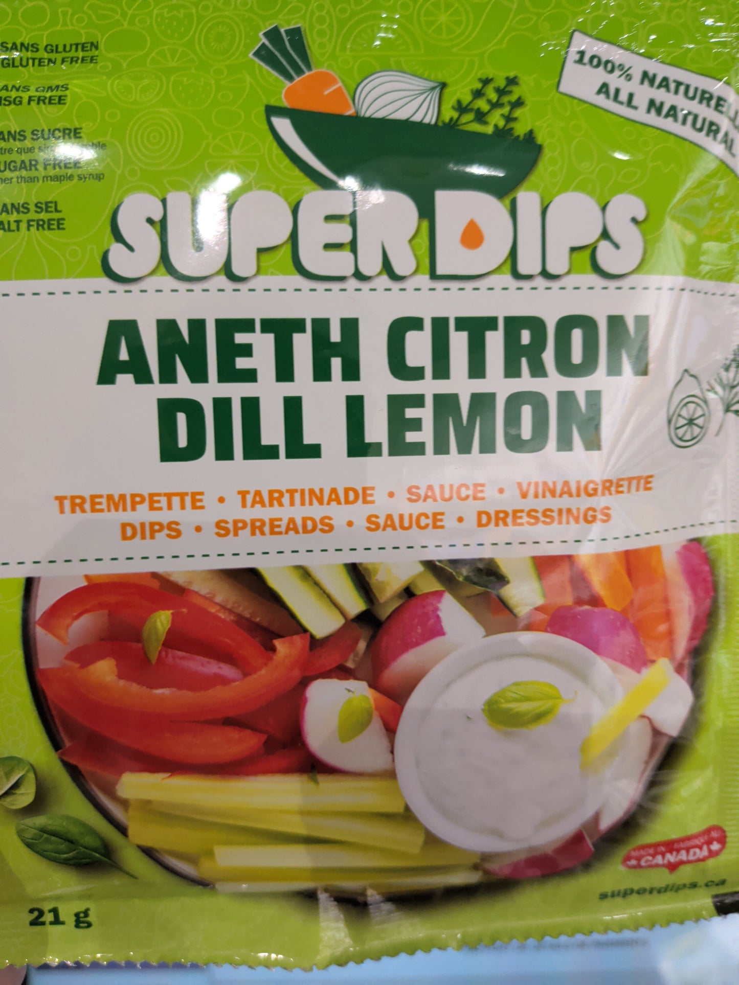 Mélange pour trempette, tartinade, sauce ou vinaigrette - SuperDips (TEL QUE VU DANS L' ŒIL DU DRAGON)