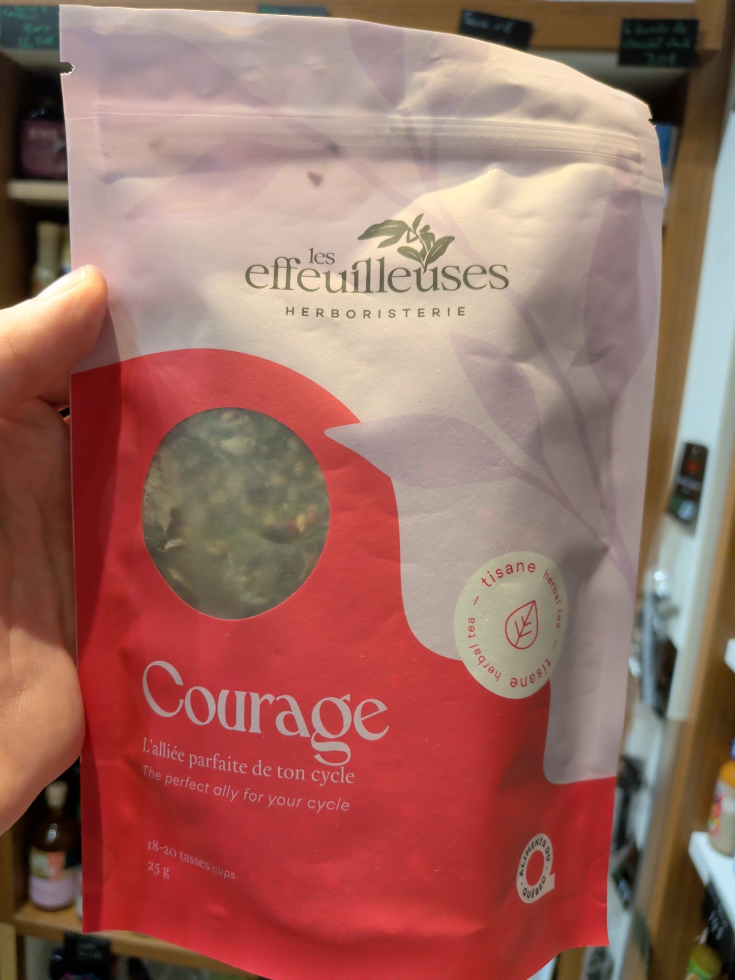 Tisane Courage - herboristerie les effeuilleuses