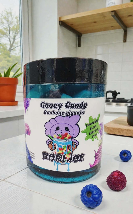 Gooey Candy - Bonbon gluant Framboise bleue surette - 300 g - tel que vu sur Tik Tok