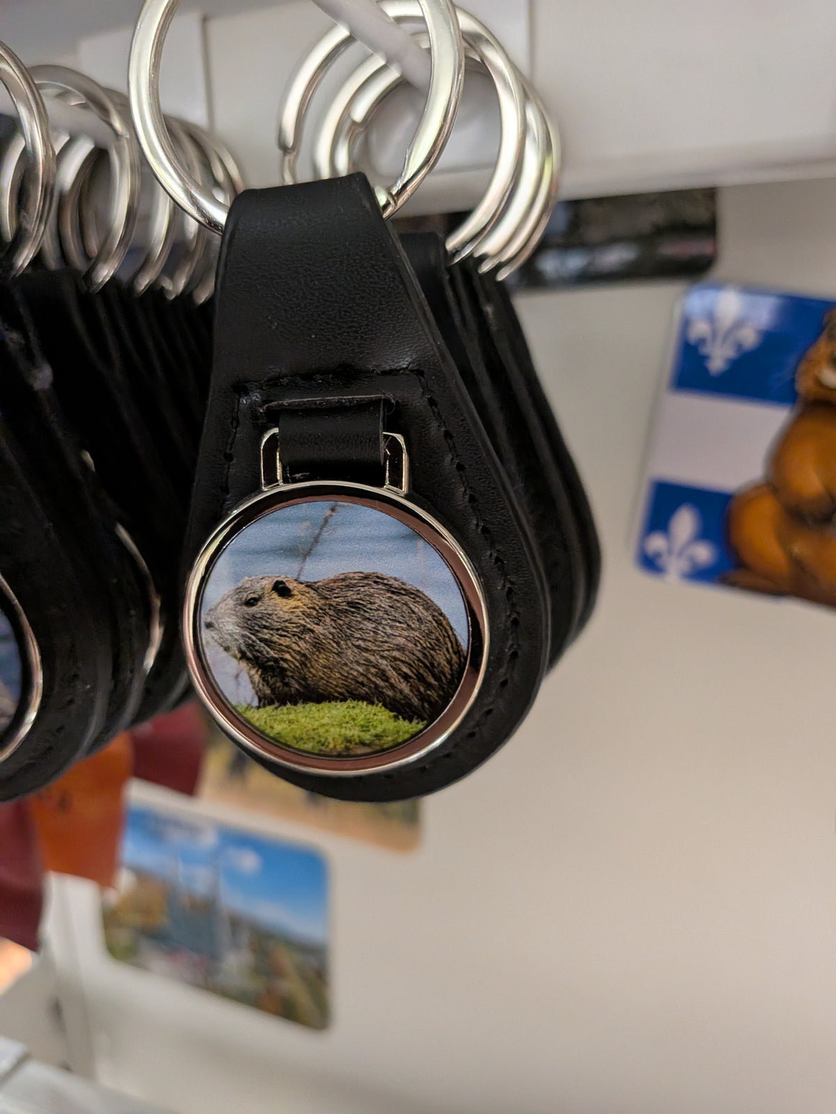 Porte-clé souvenir Québec/Canada (divers autres modèles sont disponibles en boutique)