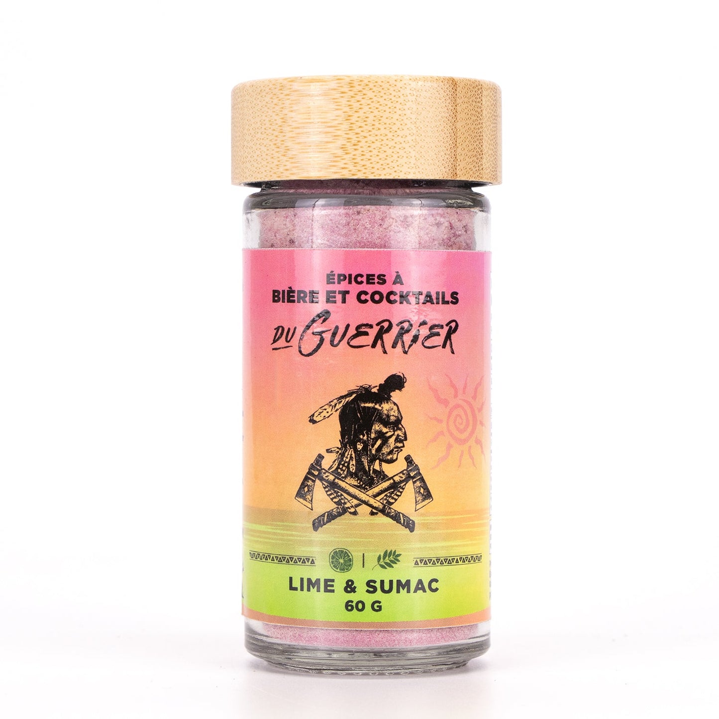 Épices du guerrier - Pot en vitre avec capuchon en bois
