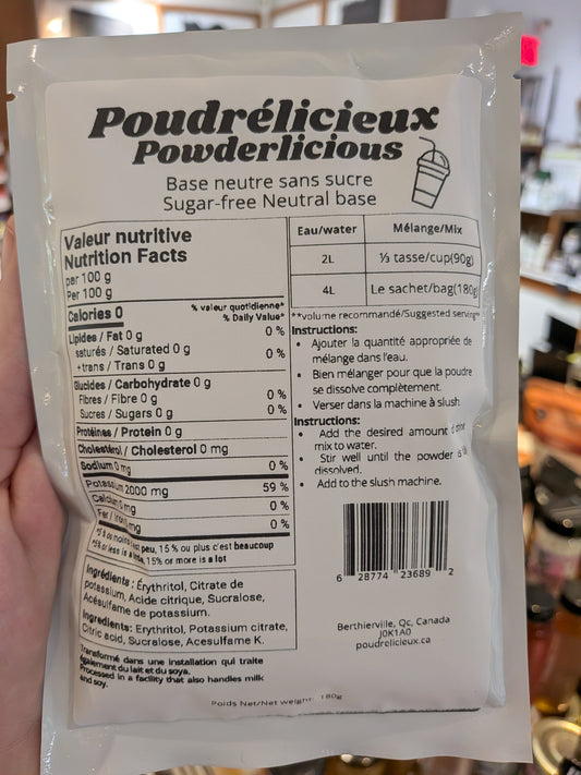 29 saveurs - Mélange à jus ou à slush Poudrélicieux