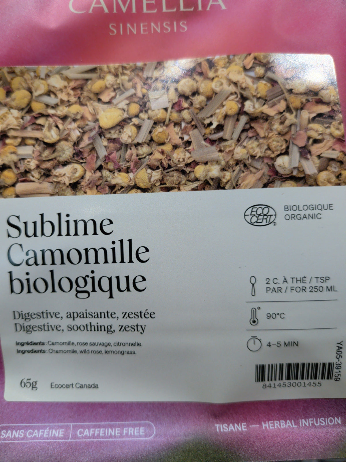 Tisane Camellia Sinensis (collection locale OU sans caféine)
