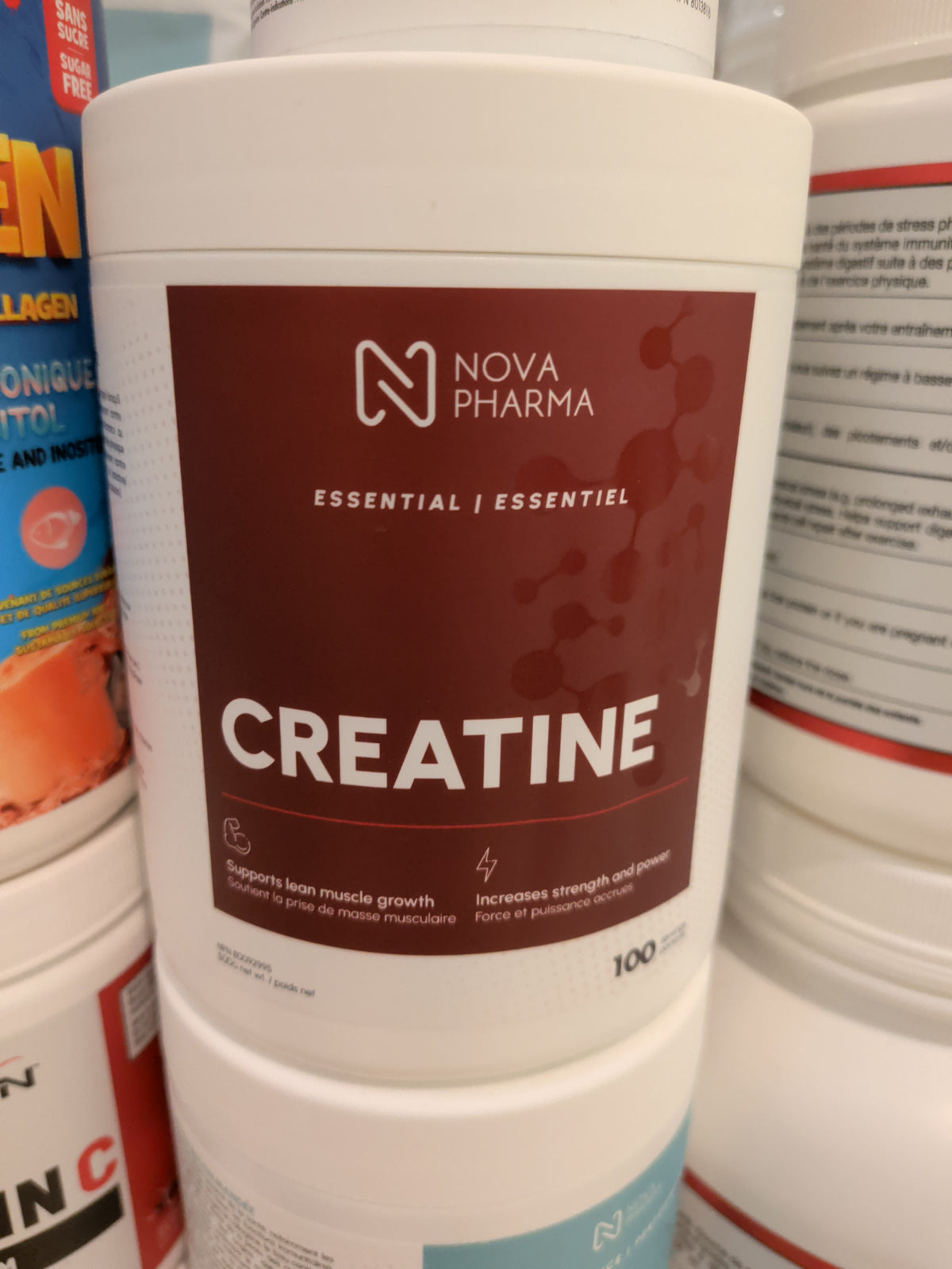 Protéines et créatine - Nova Pharma